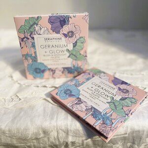 Seraphine Botanicals Geranium + Glow - Blush & Highlight Palette in HelioPink